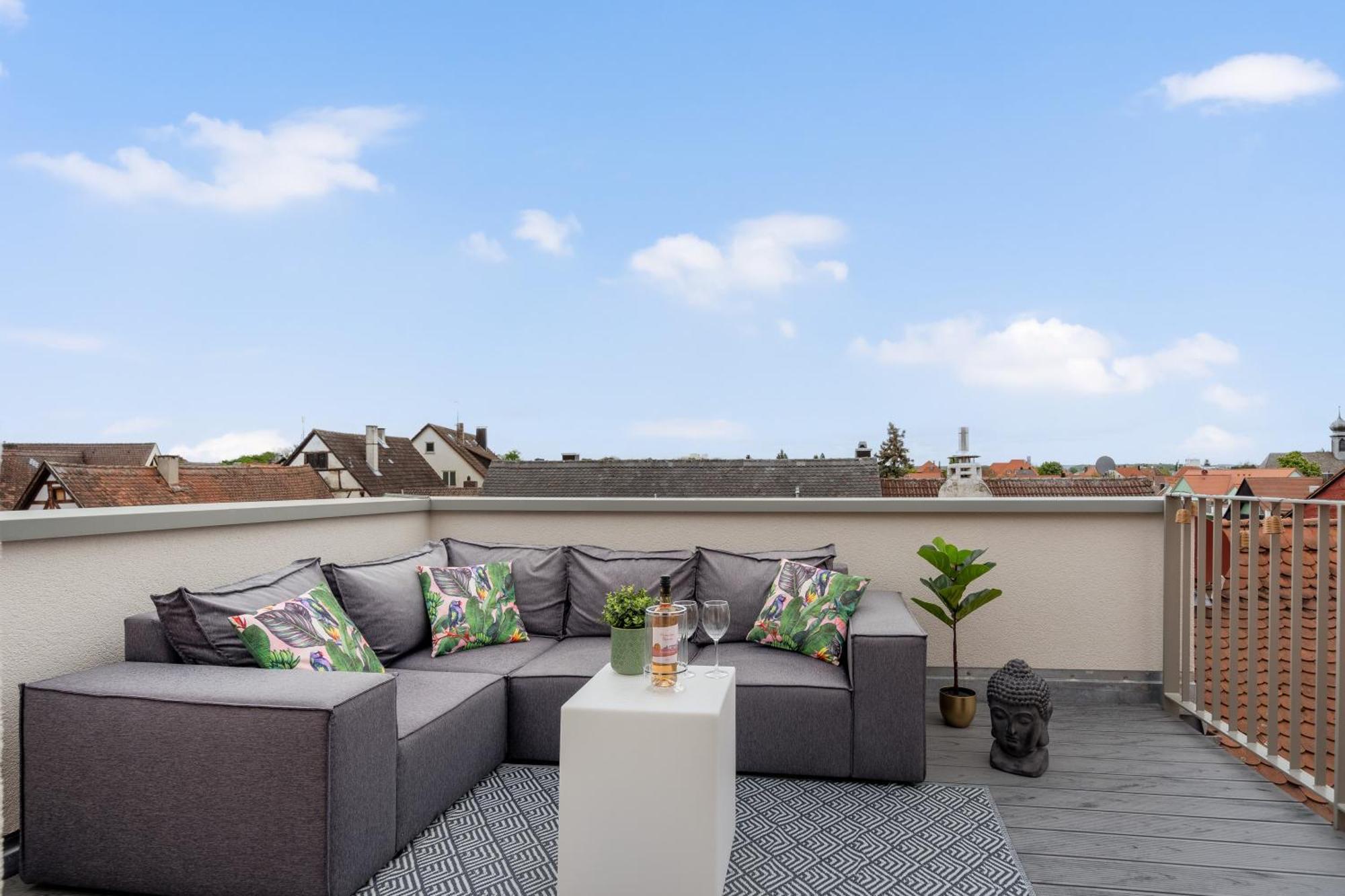 Namaste Homes - Ferienwohnung Mit Dachterrasse Bad Windsheim Zewnętrze zdjęcie